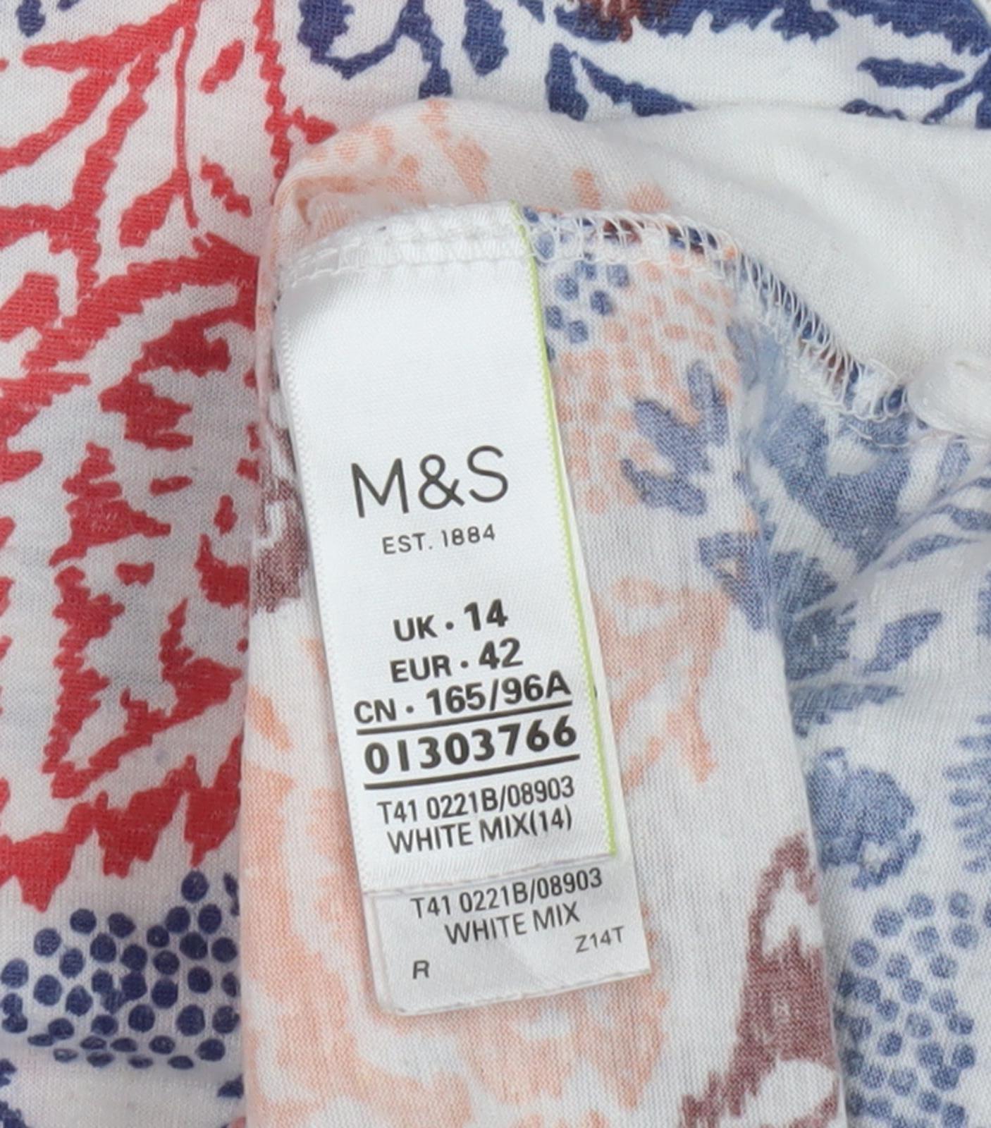 Marks and Spencer Women's Floral Jumper Size 14