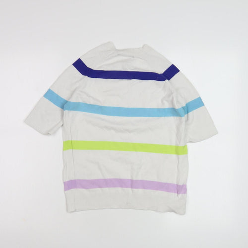 Marks and Spencer Women's Multicoloured Striped Pullover - S