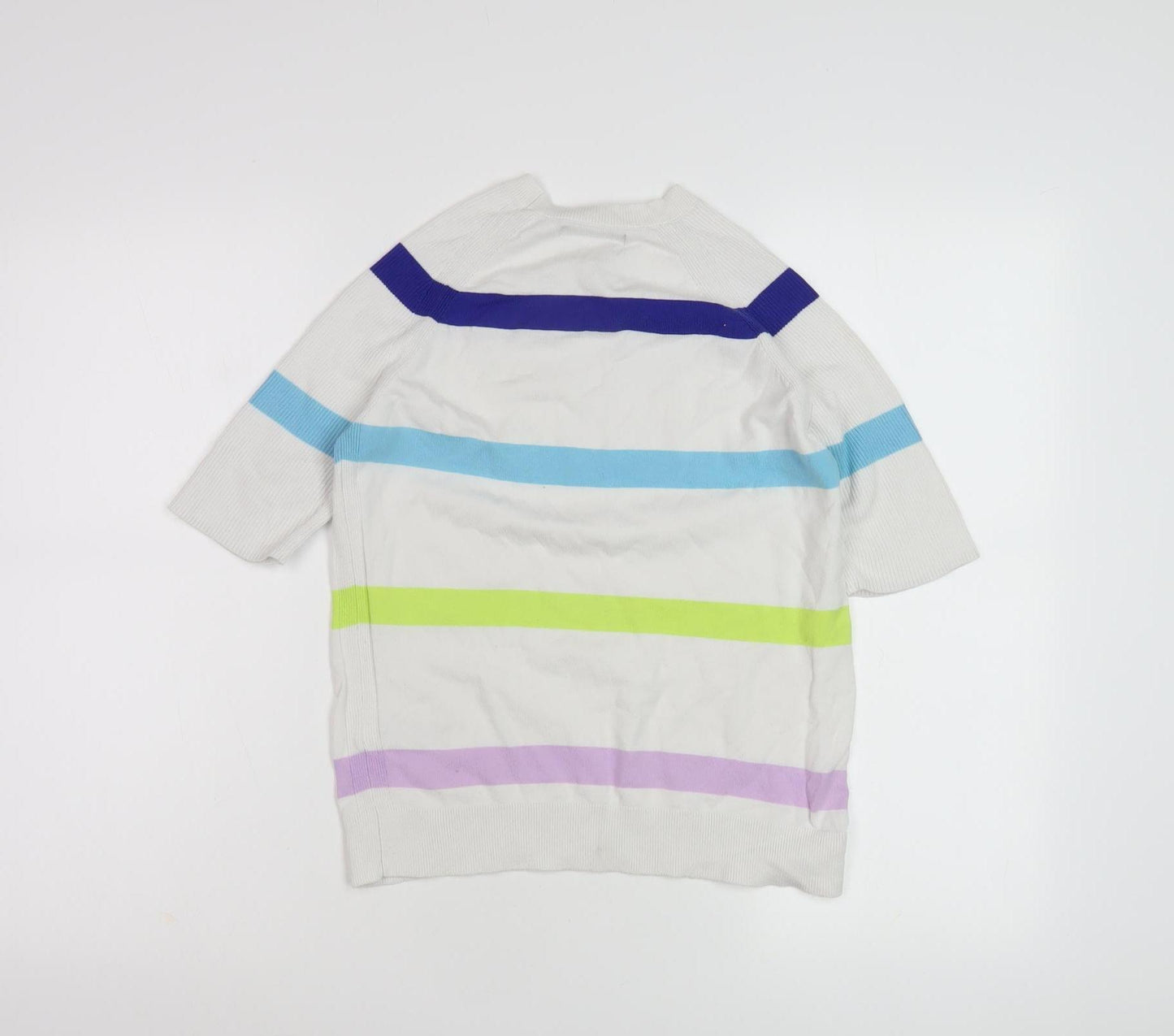 Marks and Spencer Women's Multicoloured Striped Pullover - S