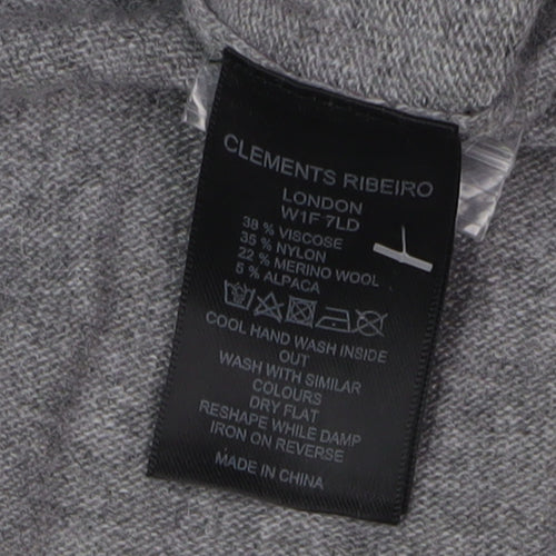 Clements Ribeiro Women's Grey Star Cardigan XL