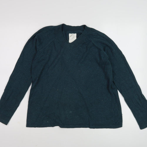 Thought Women's Green V-Neck Jumper, Size 10