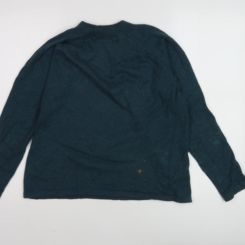 Thought Women's Green V-Neck Jumper, Size 10