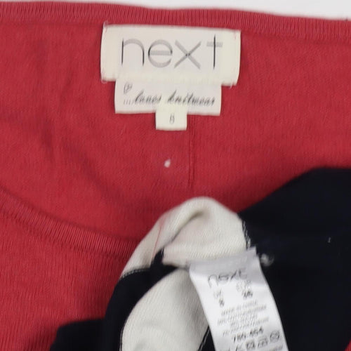 Next Women's Multicoloured Striped Pullover Jumper Size 8
