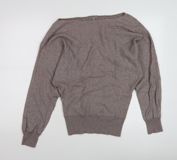 Somewhere Women's Brown Boat Neck Long Sleeve Jumper