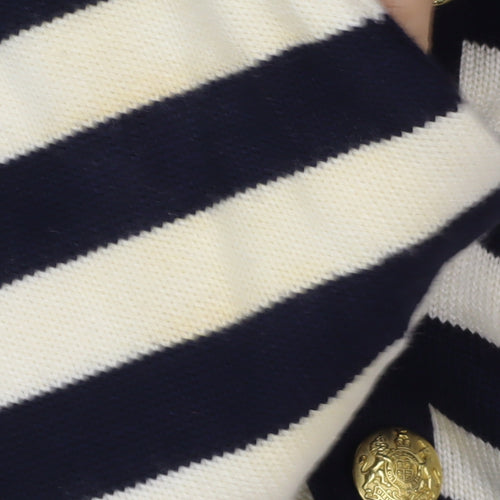 Ara Moden Women's Black Striped Cardigan Size 12