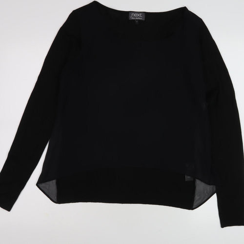 Next Women's Black Long Sleeve Top Size 10