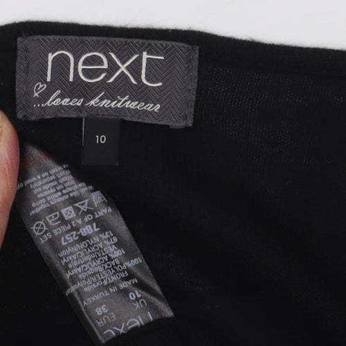 Next Women's Black Long Sleeve Top Size 10