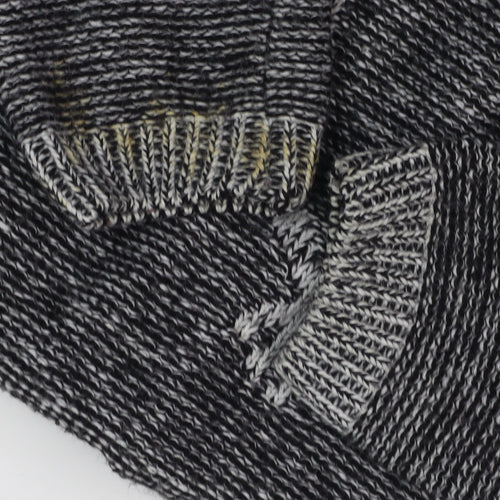 QED London Women's Grey Owl Knit Jumper S