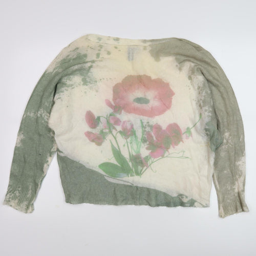 Izabel London Women's Multicoloured Floral Jumper 10/12