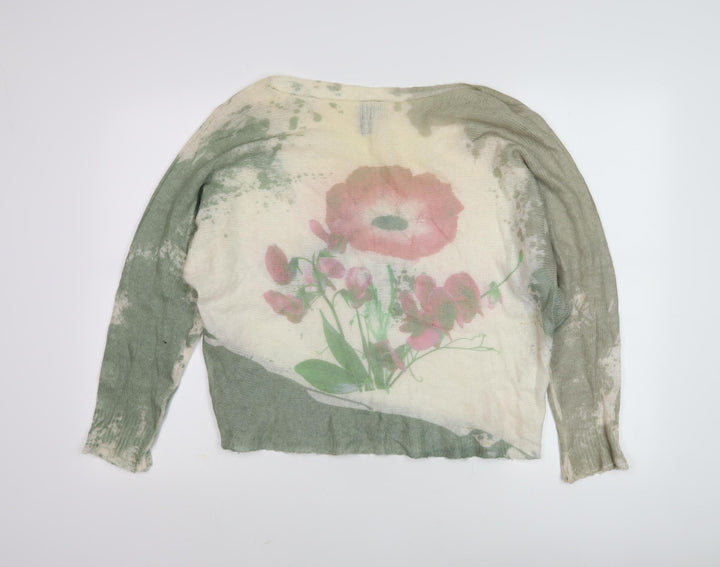 Izabel London Women's Multicoloured Floral Jumper 10/12