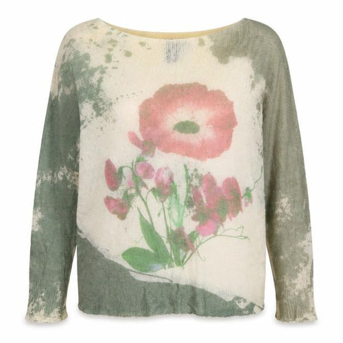 Izabel London Women's Multicoloured Floral Jumper 10/12