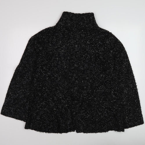 BHS Women's Black Cape Style Long Sleeve Jumper