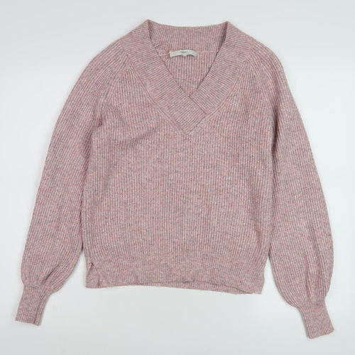 Next Women's Pink XS V-Neck Jumper