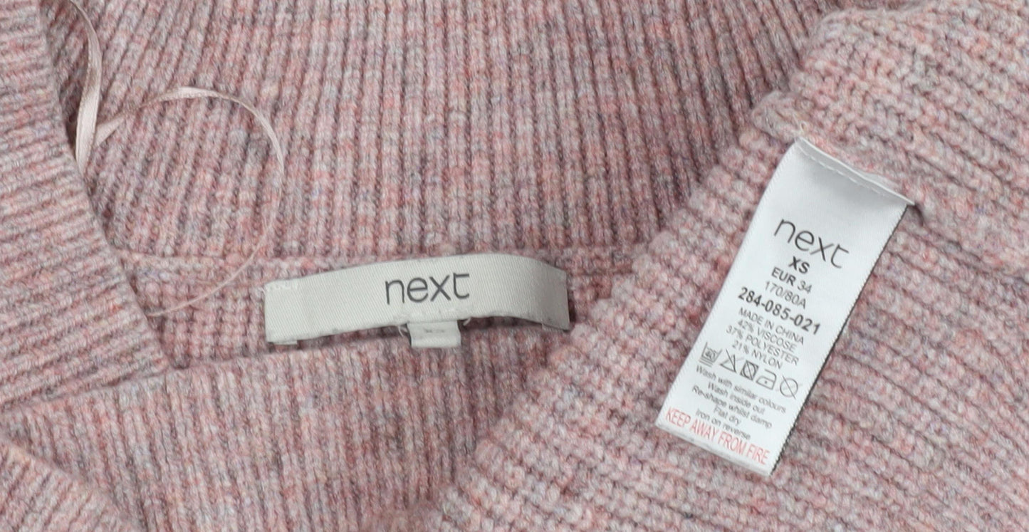 Next Women's Pink XS V-Neck Jumper