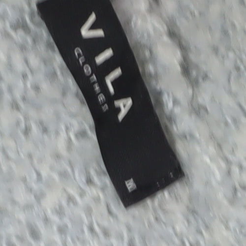 Vila Women's Grey Belted Cardigan, Size M