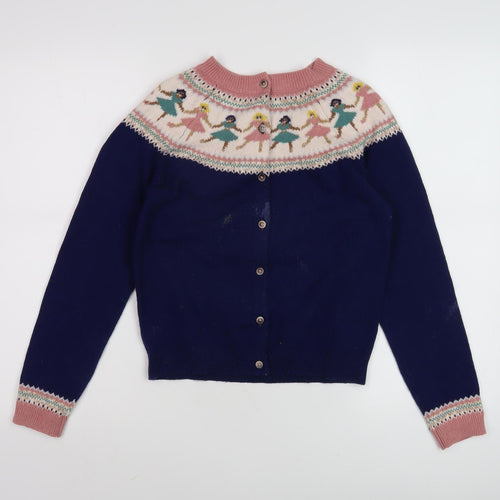 Mini Boden Girls Blue Ballet Cardigan 11-12 Years