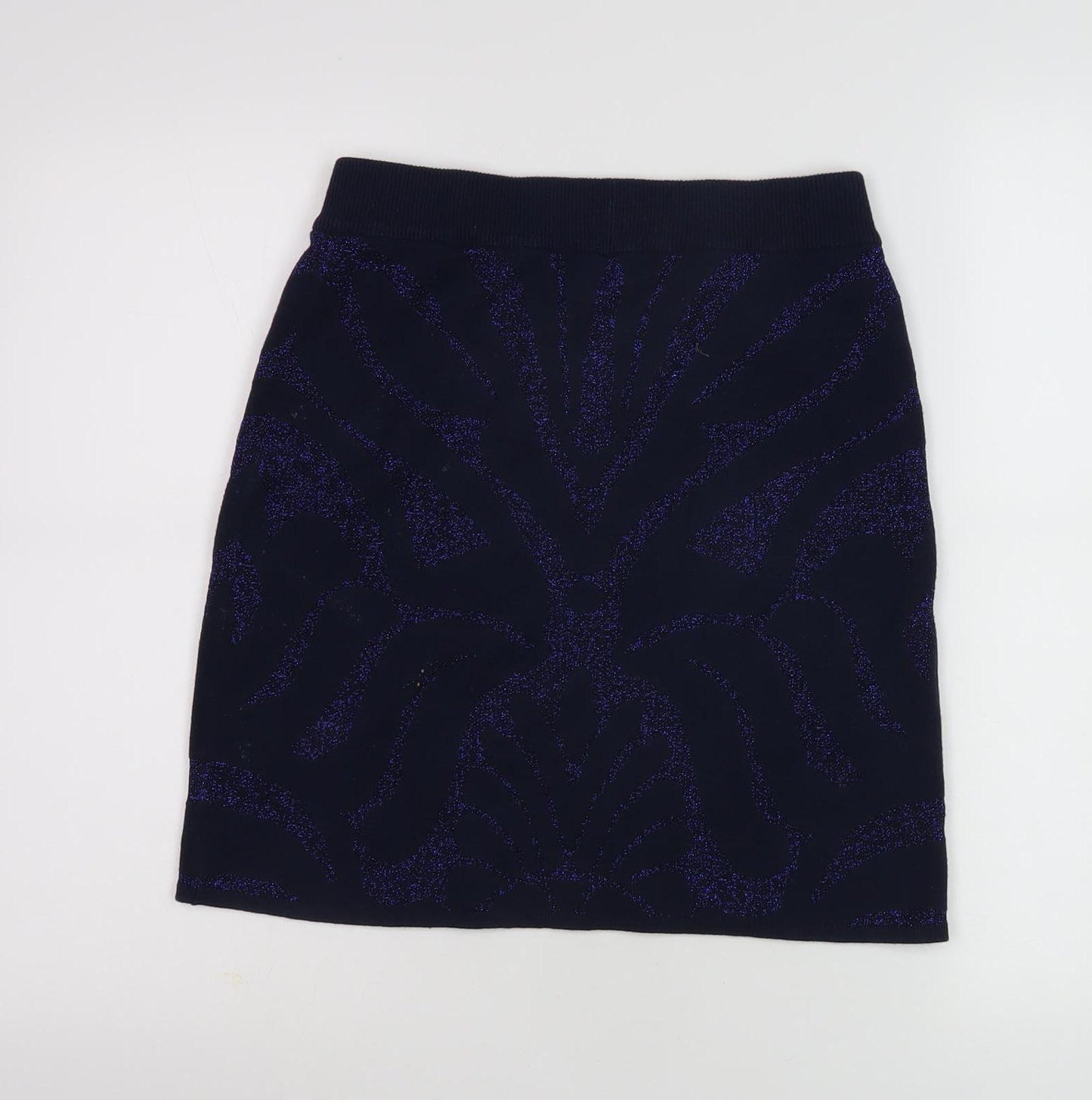Soaked in Luxury Women's Blue Geometric Skirt
