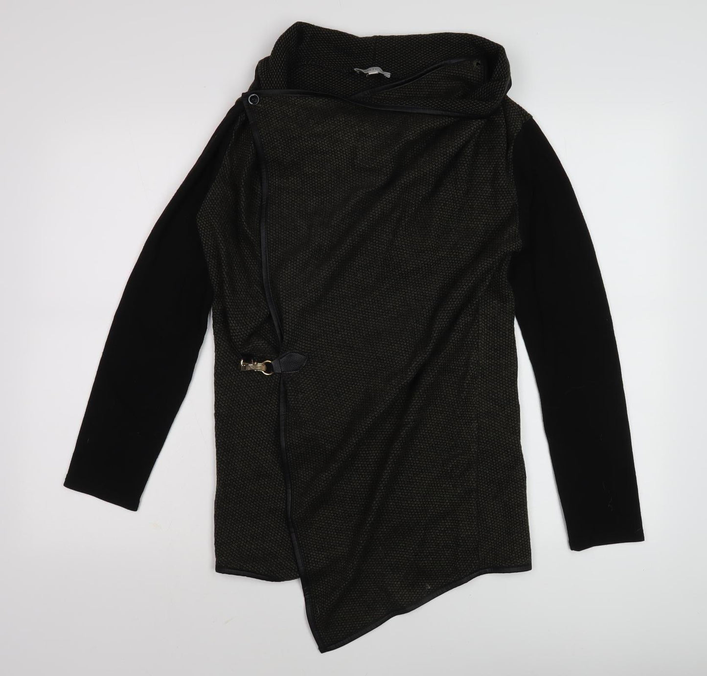 Apricot Women's Black Wrap Jumper, Size S, Casual Knit