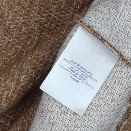 Lands' End Women's Brown Cowl Neck Pullover Jumper L