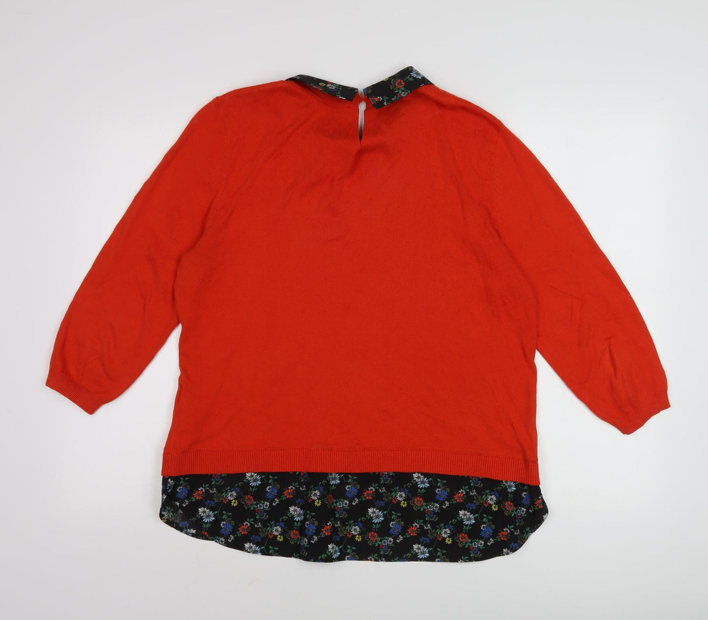 Oasis Women's Red Pullover Jumper, Size L, Casual