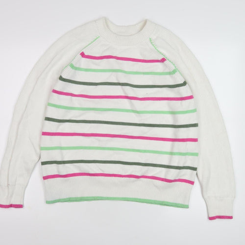 Marks and Spencer Women's Multicoloured Striped Pullover M