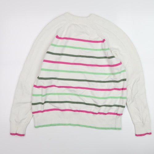 Marks and Spencer Women's Multicoloured Striped Pullover M