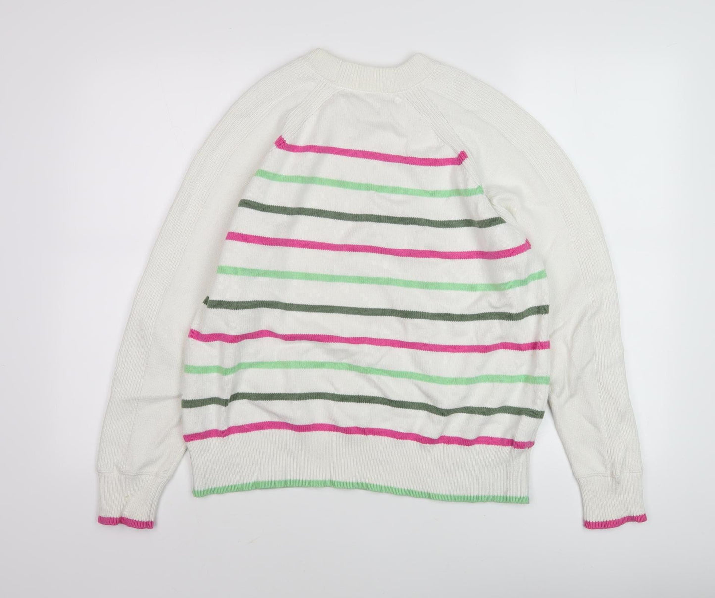 Marks and Spencer Women's Multicoloured Striped Pullover M