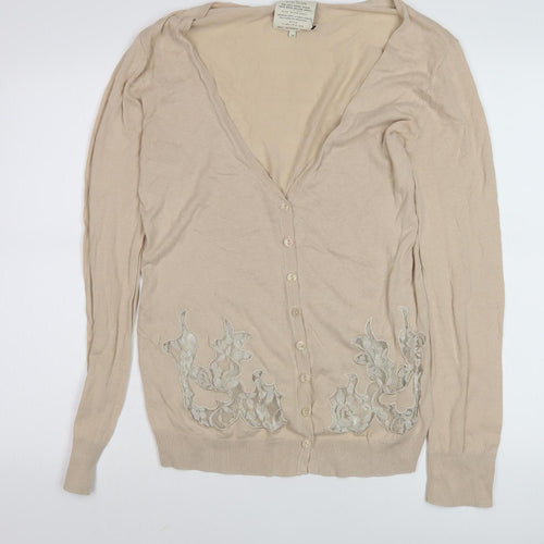 River Island Women's Beige Cardigan Size 14