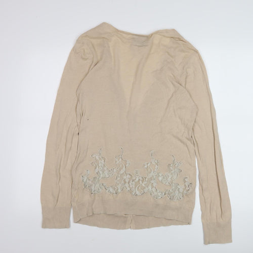 River Island Women's Beige Cardigan Size 14