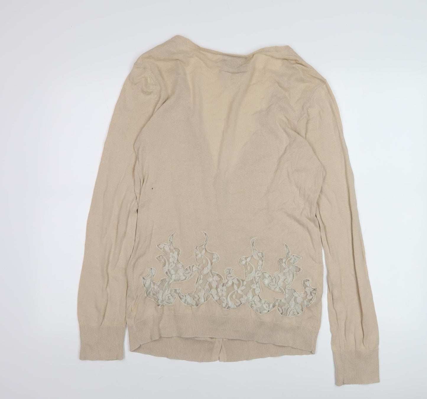 River Island Women's Beige Cardigan Size 14