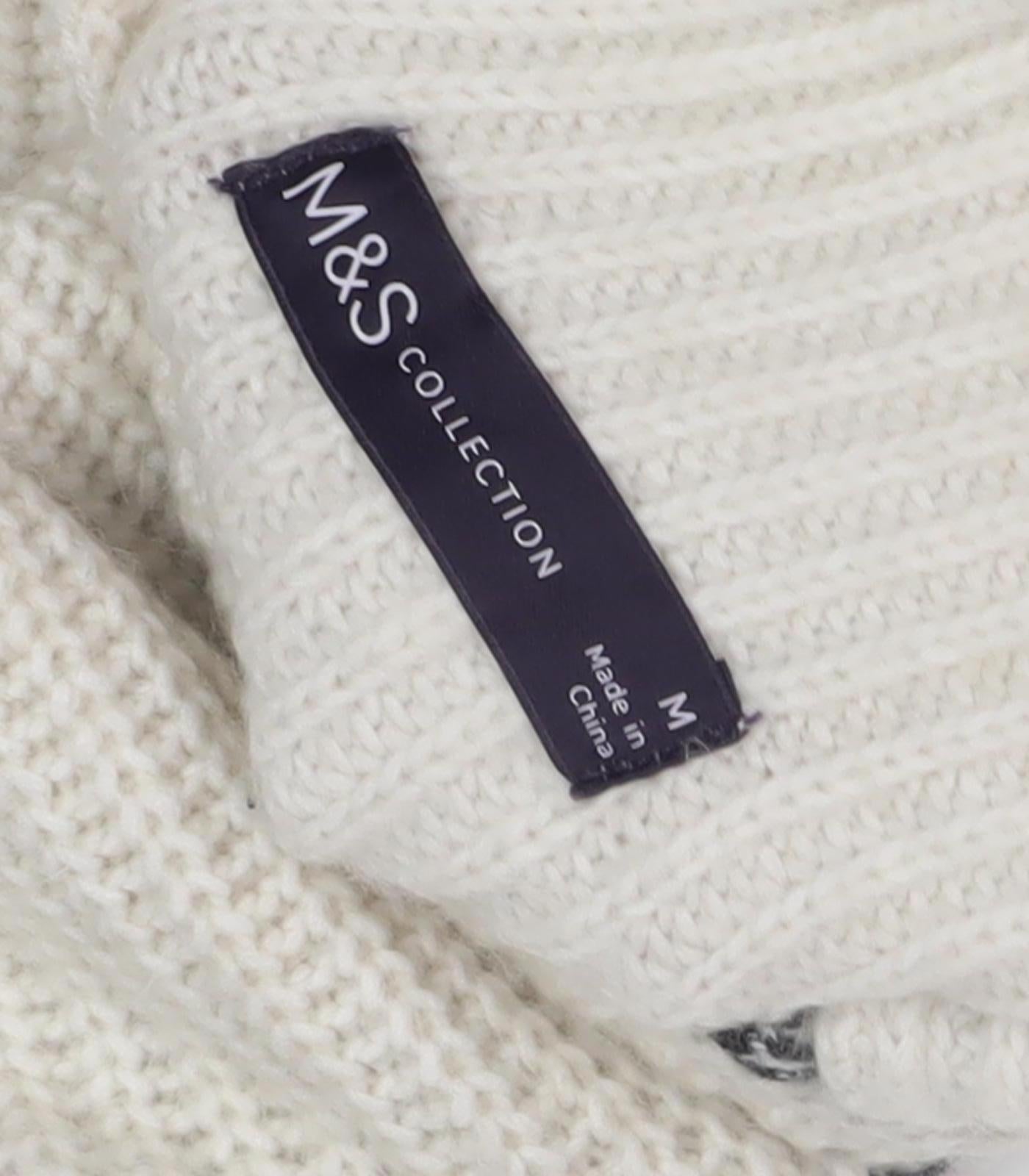 Marks and Spencer Women's Ivory Pullover Jumper M