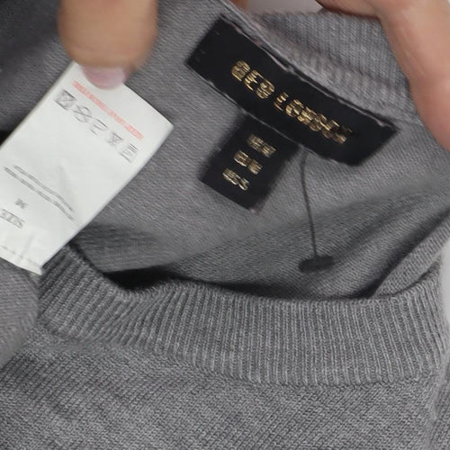 Zoe & Co Women's Grey Star Pattern Wool Pullover, M