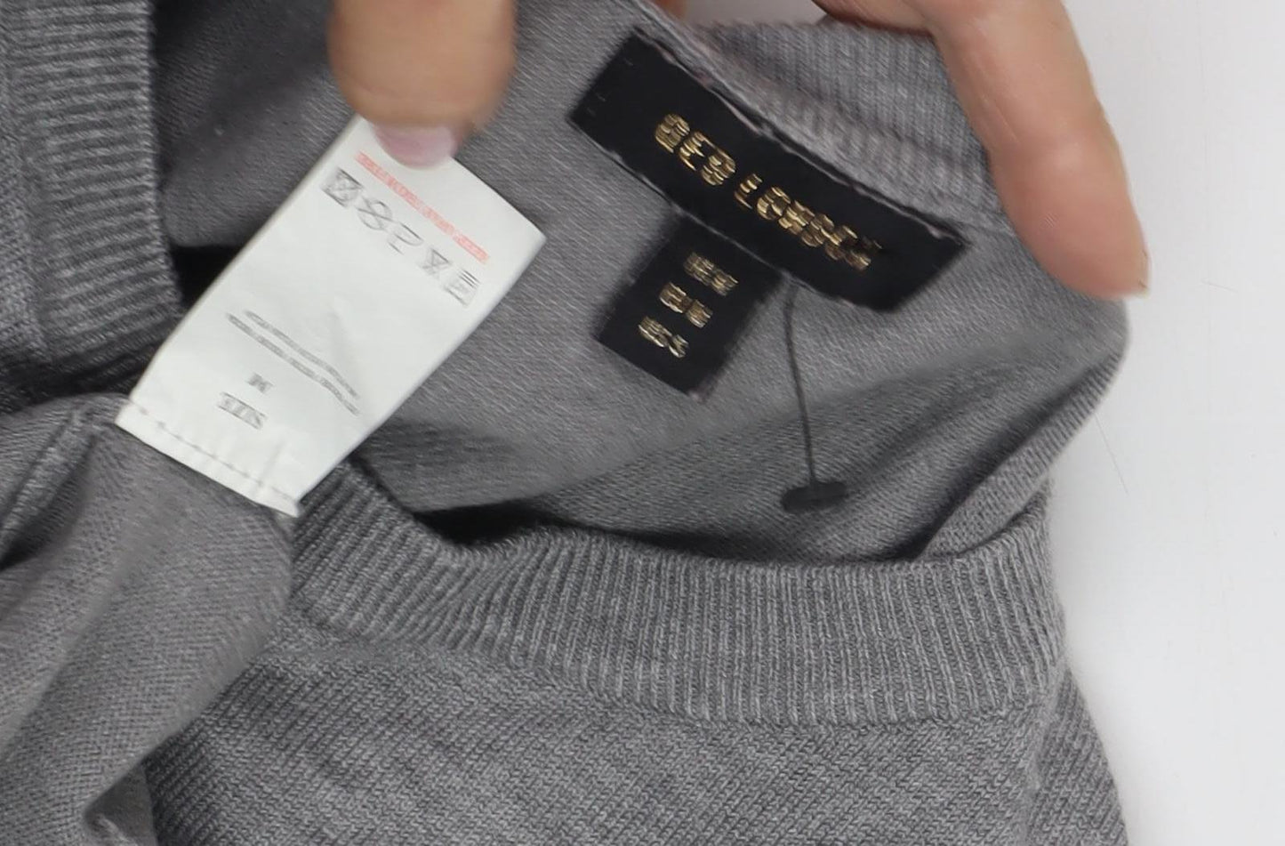 Zoe & Co Women's Grey Star Pattern Wool Pullover, M