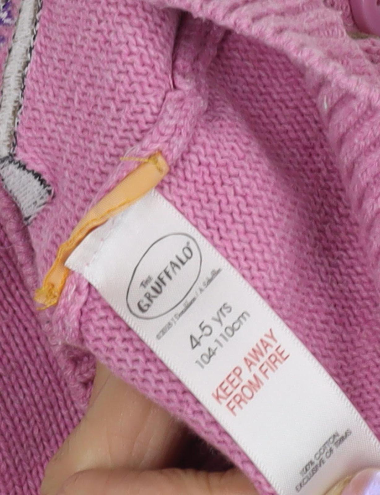 The Gruffalo Girls Pink Cardigan 4-5 Years, Animal Theme