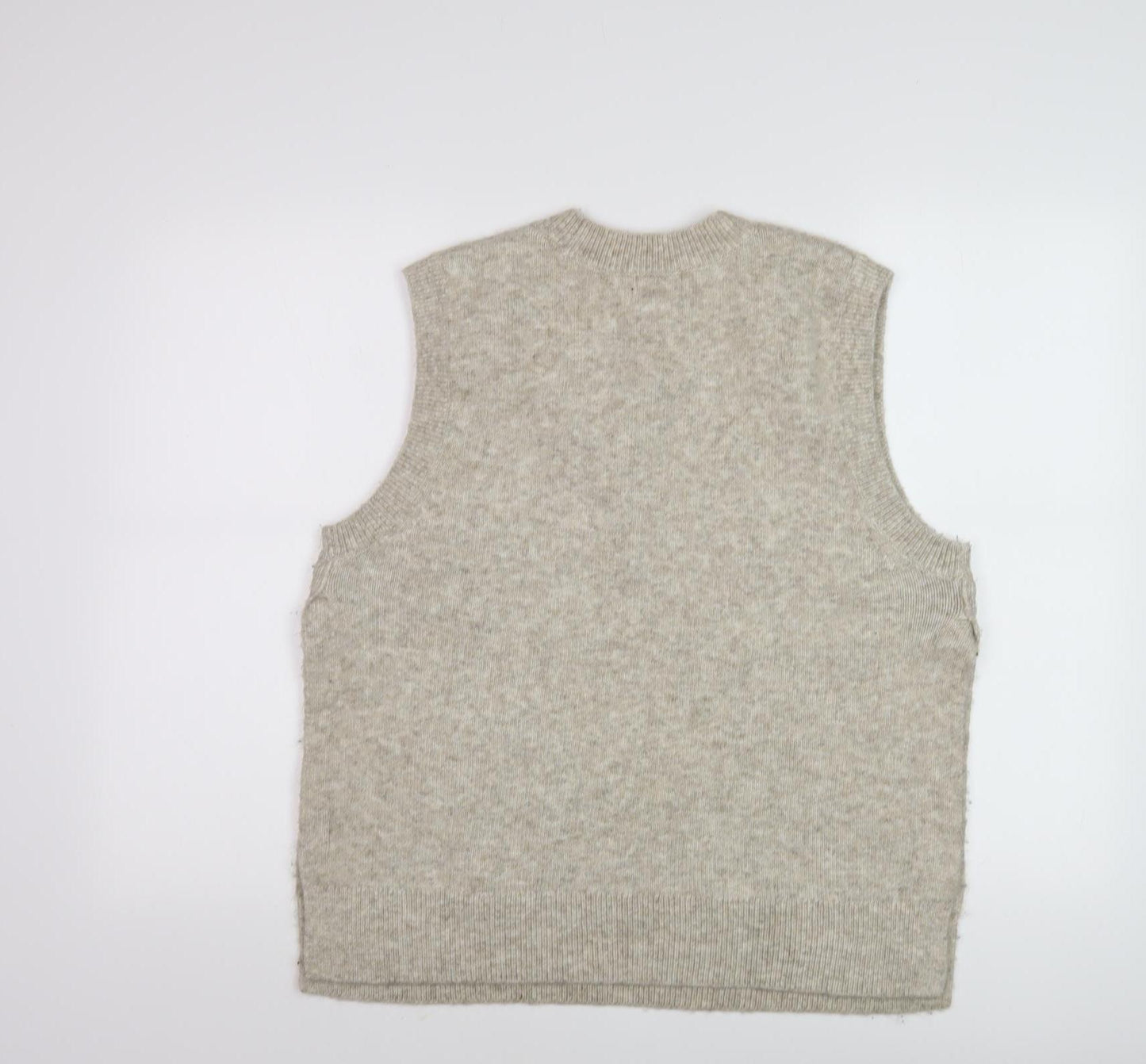 H&M Women's Beige Wool Blend Sleeveless Vest S