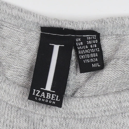 Izabel London Women's Grey Pullover Jumper M