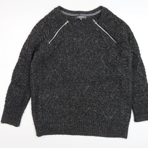 Marks and Spencer Women's Black Crew Neck Pullover Jumper M