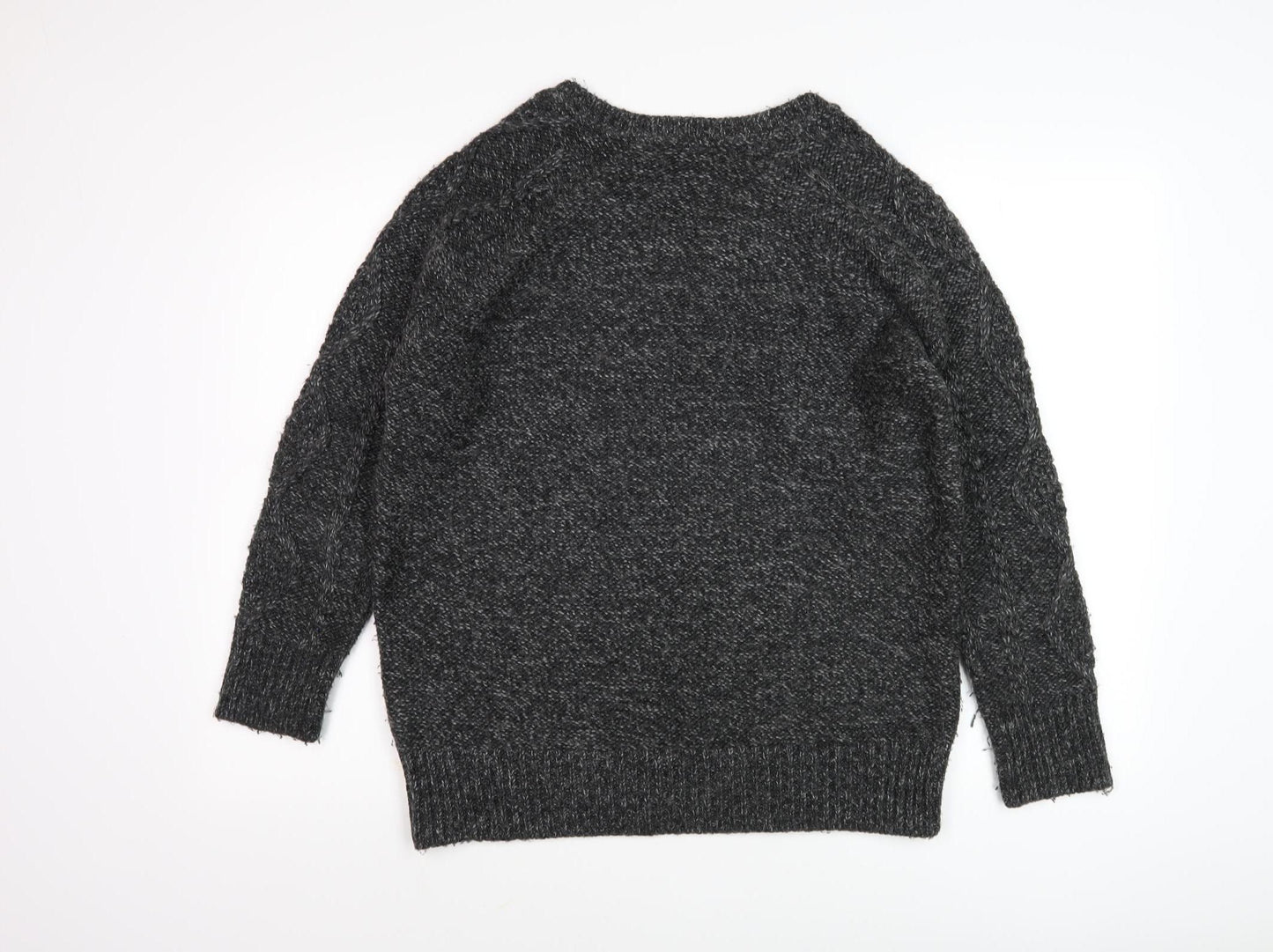 Marks and Spencer Women's Black Crew Neck Pullover Jumper M