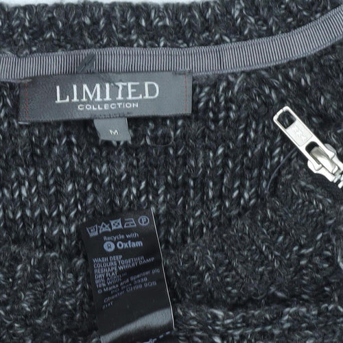 Marks and Spencer Women's Black Crew Neck Pullover Jumper M