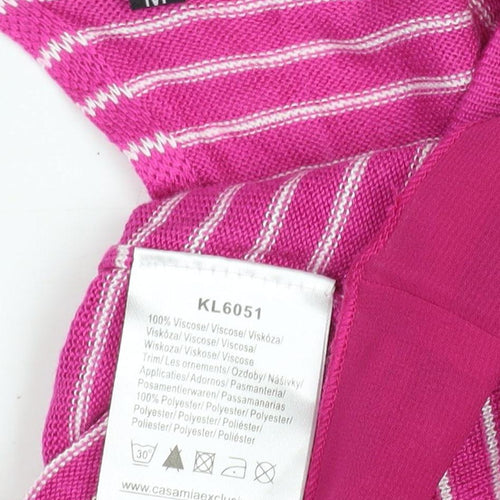 Casamia Women's Pink Striped Tunic, Size M
