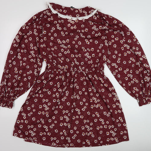 Wednesday's Girl Women's Multicoloured Floral Wrap Dress M