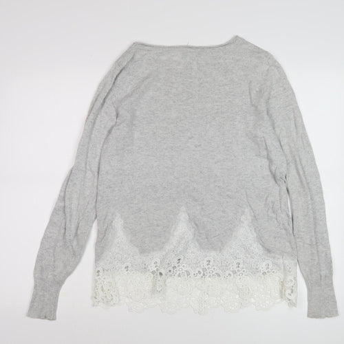 Mint Velvet Women's Grey Pullover Jumper Size 10