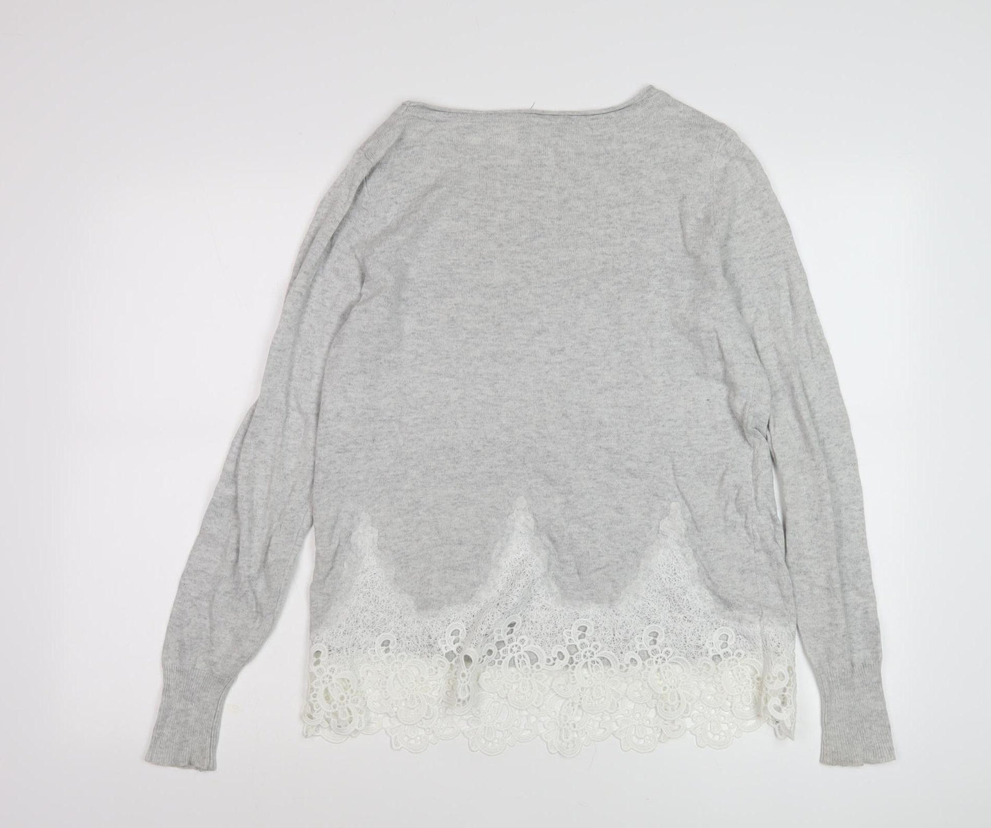 Mint Velvet Women's Grey Pullover Jumper Size 10