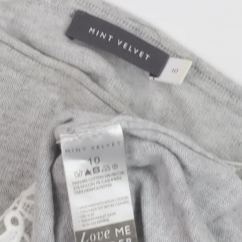 Mint Velvet Women's Grey Pullover Jumper Size 10