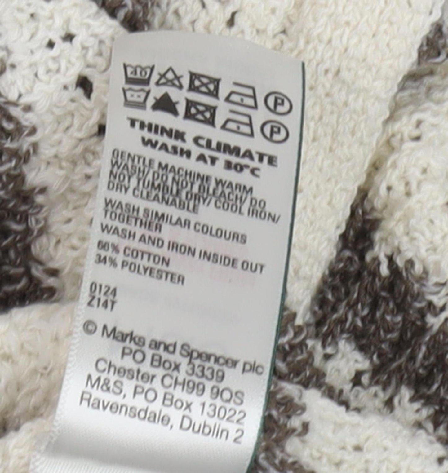 Marks and Spencer Striped Knit Dress S