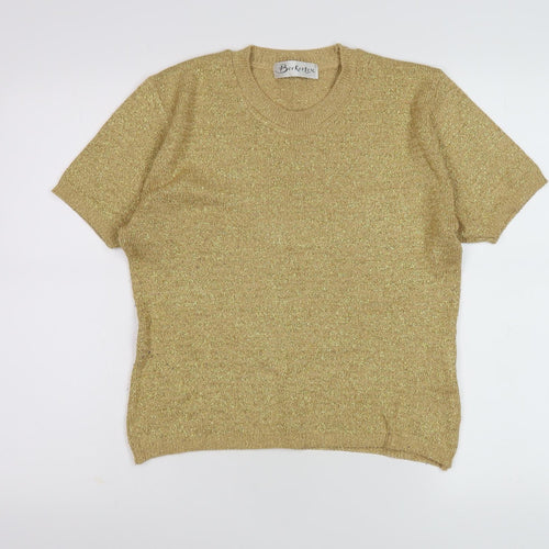 Berketex Women's Gold Pullover, Size 14-16, Vintage