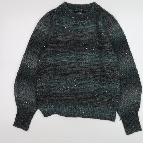 Next Women's Grey Sequin Pullover Jumper M