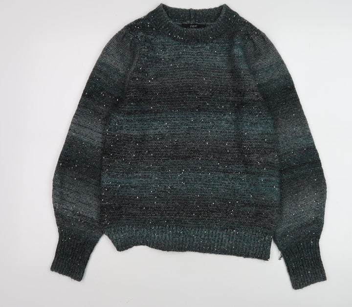 Next Women's Grey Sequin Pullover Jumper M