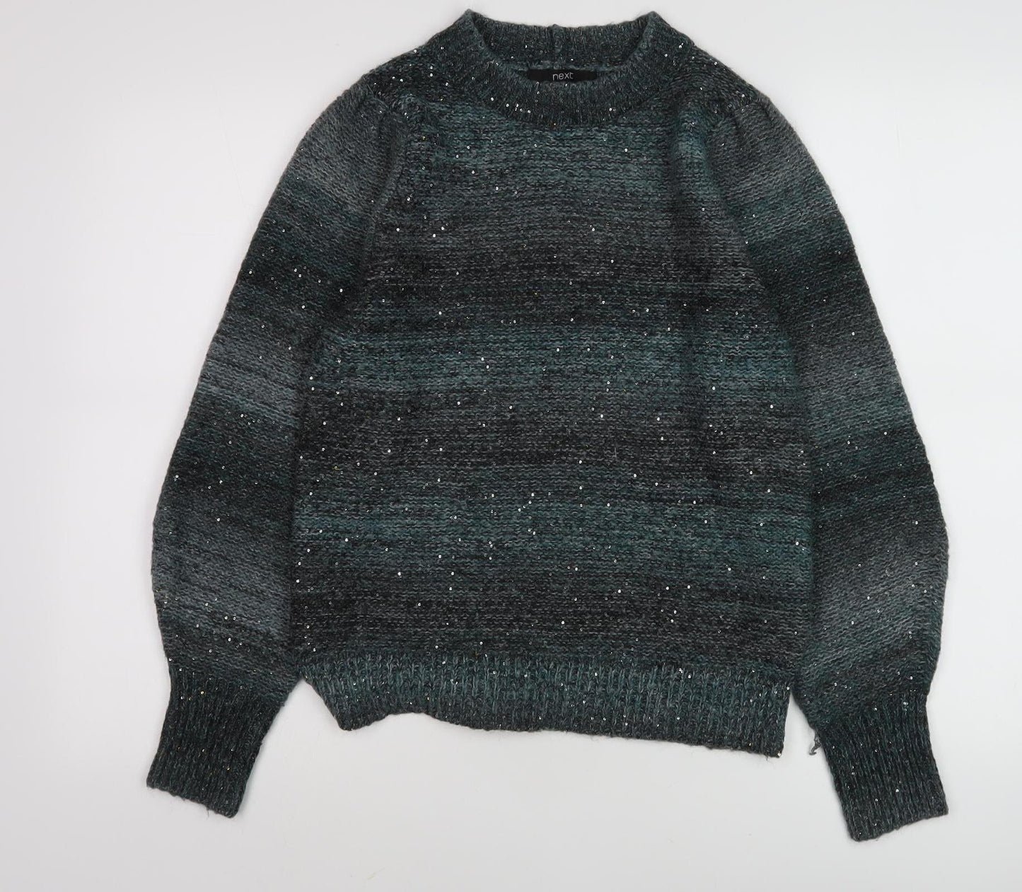 Next Women's Grey Sequin Pullover Jumper M