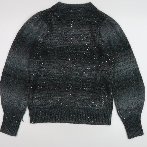 Next Women's Grey Sequin Pullover Jumper M